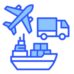 Transportation Hub  Icon Element For Design