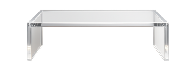 Acrylic tabletop shelf with LED lighting, perfect for highlighting decorative items in a bedroom.