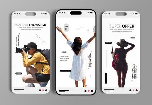 Adventure Travel Social Media Story Post Template
