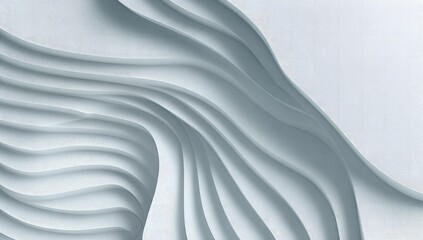 Abstract wavy light gray layered shapes