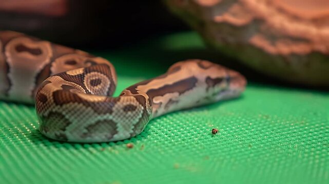 Ball Python Close-Up: Captivating Reptile Portrait