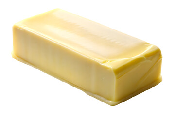 Stick of butter isolated on transparent surface PNG transparent background