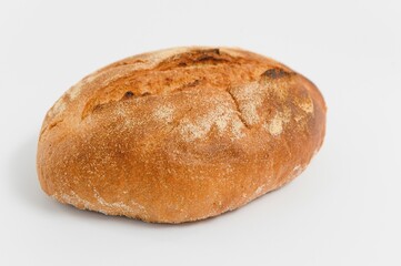 Fresh bread isolated on white background
