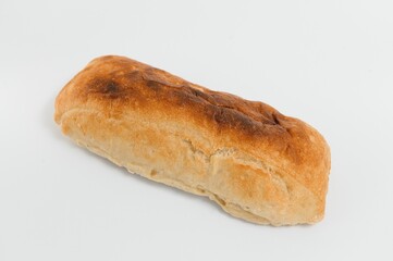 Fresh bread isolated on white background