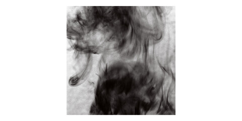  Artistic Black Smoke Brush PNG - Dynamic Ink Cloud Overlay for Dark Backgrounds & Atmospheric...