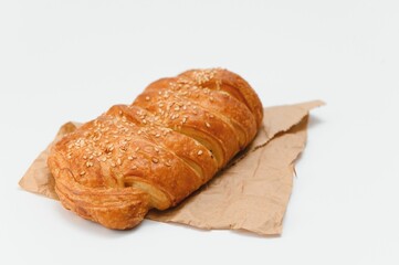 Pastries on a white background.