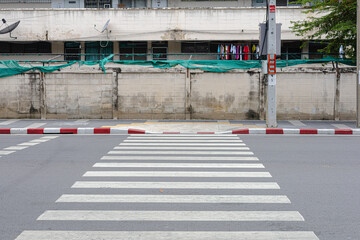 Urban Pedestrian Crossing Road Street