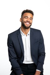 Young man professional background business.