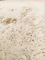 The texture of a white wall as seen from a vertical perspective.