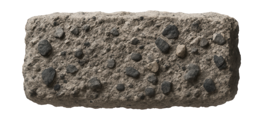 Tuff with a compacted texture formed from volcanic ash and small rock fragments