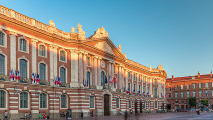 The Capitole de Toulouse timelapse hyperlapse showcases the historic city hall. France