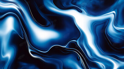 Dynamic blue and black fluid abstract.
Swirling patterns resembling deep ocean currents.