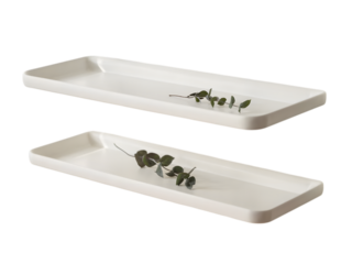 Elegant Rectangular Serving Platters Perfect for Parties  Everyday Use isolated on transparent background