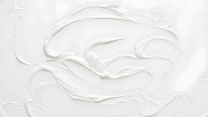 Close up of white cream texture background for skincare product or food concept