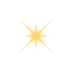 abstract yellow glowing star shape with sharp points in digital art style	