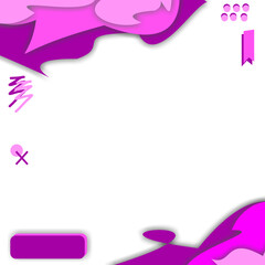 purple frame with hearts