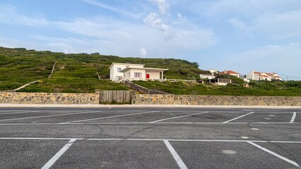 Coastal solitude villa under azure skies invites daydreams of tranquility, echoing the spirit of...