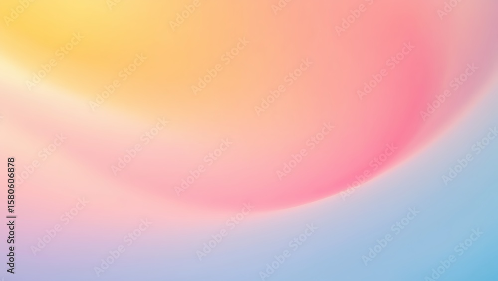 Aufkleber soft gradient background with pastel tones for modern designs, dreamy abstract texture with gentle c