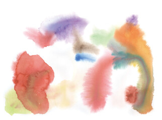 물감번짐 일러스트