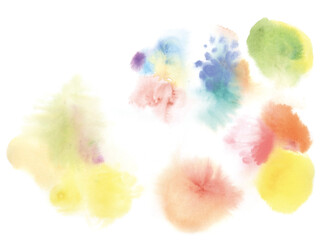 물감번짐 일러스트