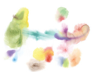 물감번짐 일러스트