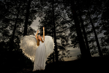 Serenity in White: The Poise of an Angel