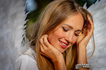 Serenity in White: The Poise of an Angel