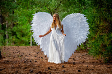 Serenity in White: The Poise of an Angel