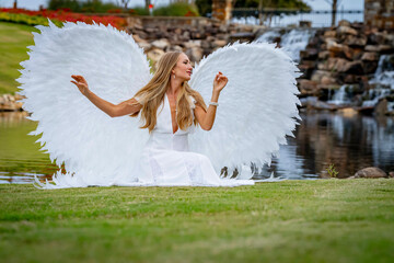 Serenity in White: The Poise of an Angel