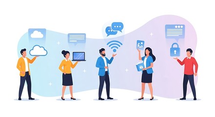 Strategic Business Meeting Team Discussing Growth and Future Success in Modern Office