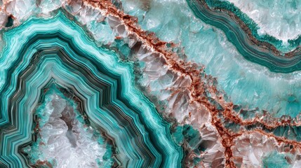 Abstract teal gold wave background with crystalline structure, modern art luxury texture design for decoration and jewelry packaging.