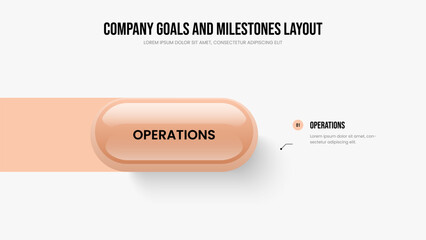 Investor Insight 1 Option Infographic Frame Template. Modern Performance Slideshow Design Vector Illustration. Product Portfolio One Step Diagram Slide Layout.