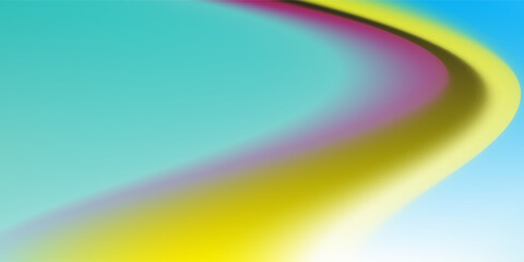 Abstract liquid background wave rainbow. Bright color blend. Blurred fluid effect. Concept simple art gradient