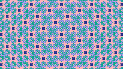 Fototapeta premium Geometric abstract floral Seamless abstract beautiful digital pattern for home decor fashion and digital print.