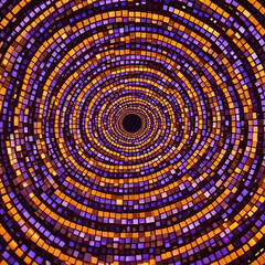 Mosaic Glow Transitioning from Warm to Cool