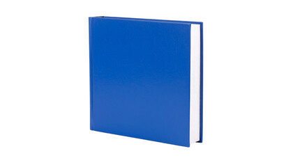 Navy Blue Hardcover Novel Standing Alone on White Surface