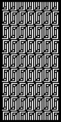 Modern Geometric Black and White Laser Cut Pattern Design.
