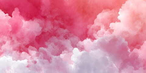 Fototapeta premium abstract soft pink watercolor background blending with a dreamy cloudy sky concept, enhanced by artistic splash design textures