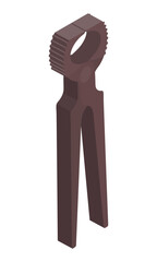 Vintage pincers - hand drawn vector illustration.