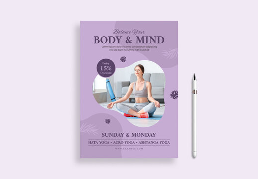 Yoga & Wellness Flyer Template