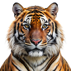 Fototapeta premium a realistic photo of Sumatran Tiger on transparent background