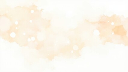 Abstract Beige Watercolor Wash. An abstract image featuring a pale beige or off-white watercolor wash on a white surface. The image is soft, blurred, and lacks sharp detail