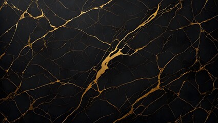 Black and gold marble texture background luxurious design elegant surface pattern art