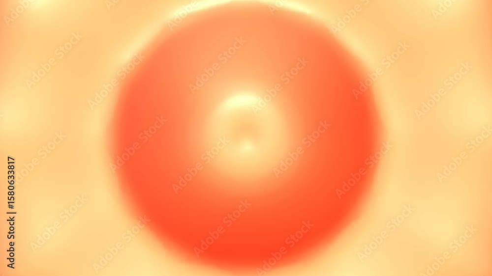 Poster abstract orange gradient background with flowing circular waves animation