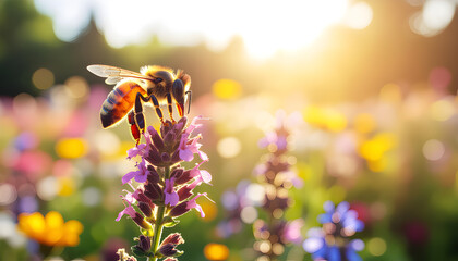 bee on flower