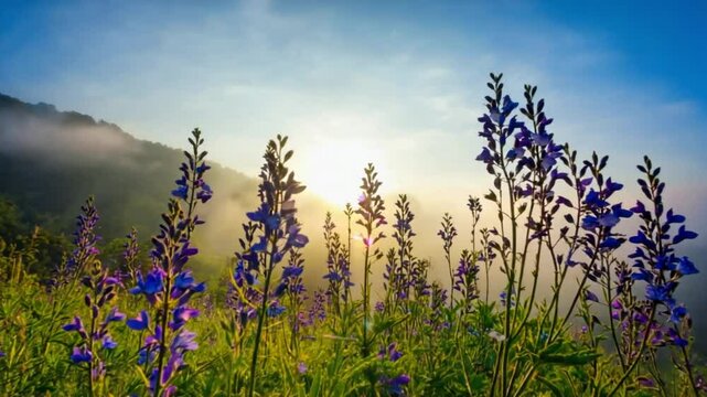 kurinji flowers bloom ooty botanical gardens purple blue petals green hills indian landscape video