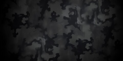 Dark, abstract background with muted camouflage pattern, creating a mysterious, textured effect,  vector,  concealment
