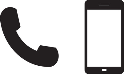 Phone call vector icon. Contact us sign, ringing phone illustration, phone call icons,
