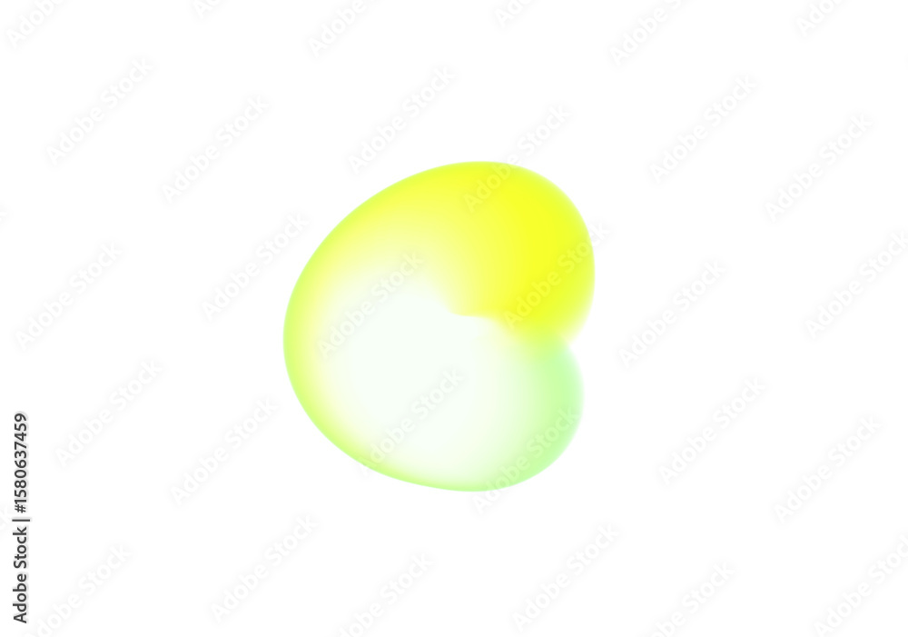 Poster blue orange green yellow gradient shape isolated png. transparent trendy overlay on soft blurry back