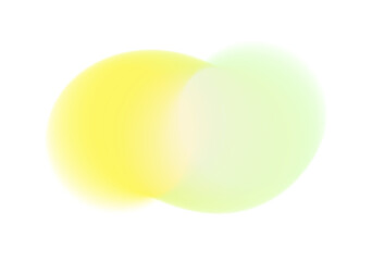 Blue orange green yellow gradient shape isolated PNG. Transparent trendy overlay on soft blurry background with smooth glowing flow for modern poster, header or design element